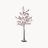 Árbol LED marrón con 180 luces blancas cálidas