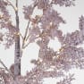 Árbol LED marrón con 180 luces blancas cálidas