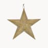 Estrella de Metal Dorada para Colgar 78.5x75x9 cm