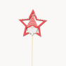 Pick Estrella con Gnomo de Madera Surtido (4 Unidades)