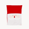 Bolsa de Papá Noel (Santa) Roja/Blanca, 2 Unidades (50x70 cm)