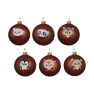 Bola de Navidad de cristal mate con animales Ø8 cm