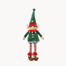 Elfo de Navidad Verde 11x22x60 cm