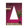 Estrella de papel LED verde 38 cm