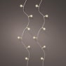 Luces de Navidad Vintage LED blanco cálido 180 luces (cable transparente de 18 m)