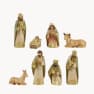 Nacimiento dorado 8 figuras 20 cm para Belén