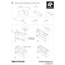 Herstera Metal Planter - Autorriego (bandeja)