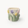 Maceta de Interior Decoris Tulipán blanco/colores