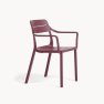 Silla de jardín Nardi CASSIA borgogna con brazos