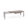 Mesa de comedor exterior Nardi RIO tórtora extensible