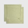 Pack de 2 servilletas de algodón efecto lino con flor bordada Florgu