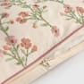 Funda de cojín de algodón con bordado floral Lalavin