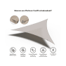 Toldo-vela de sombreo Platinum triangular greige