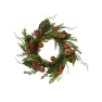 Corona artificial de cascabeles y piñas Ø40 cm