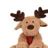 Reno de peluche con bufanda 22 cm