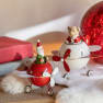 Avión de Navidad con reno o Papá Noel rojo y blanco (modelos surtidos)