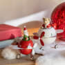 Avión de Navidad con oso o Papá Noel rojo y blanco (modelos surtidos)
