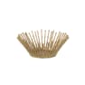 Cuenco decorativo de palitos dorado Ø38×15 cm