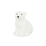 Oso polar sentado decorativo blanco