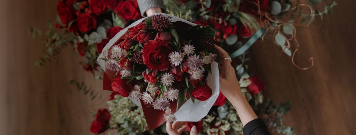 Ramo de flores de San Valentín