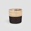 Maceta de Interior Mica Rachel mimbre negro Ø19 cm