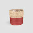 Maceta de Interior Mica Rachel mimbre rojo Ø19 cm