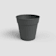 Maceta de plástico Artevasi antracita Magadascar redonda 13x12 cm