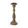 Candelabro retro de madera mango 13x13x38 cm