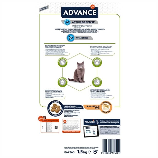 Advance cat young sterilized