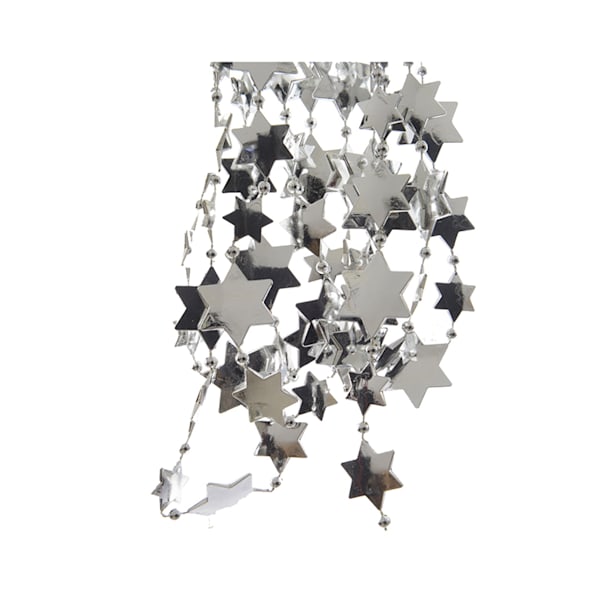 Guirnalda estrellas ø2.6x270cm Plata