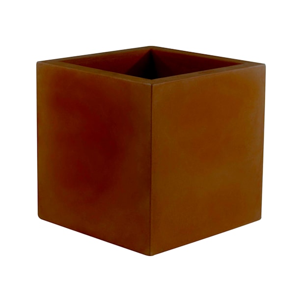 Maceta de Resina Fang Bronce Cubo - Vondom