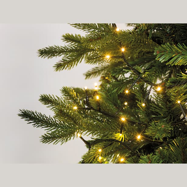 Luces de Navidad Compact twinkle Blanco 1500 Leds (cable verde de 34m)