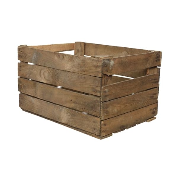 Caja de madera natural