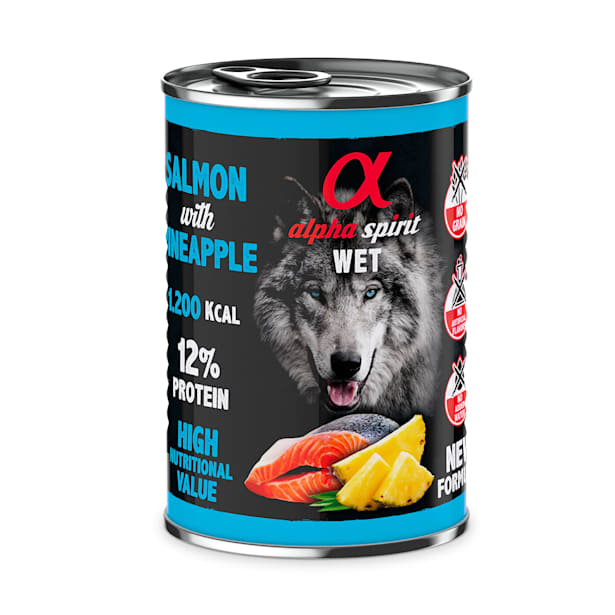 Alpha spirit lata adult de salmón y arándanos