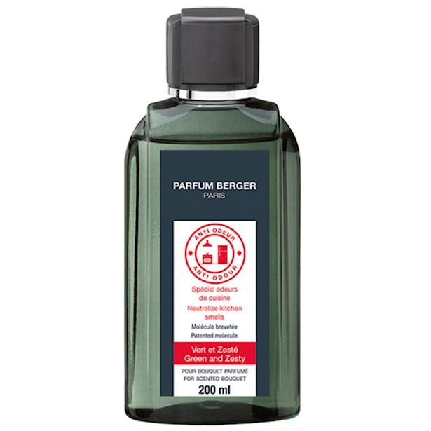 Recambio mikado de 200ml antiolor cocina verde cítrico