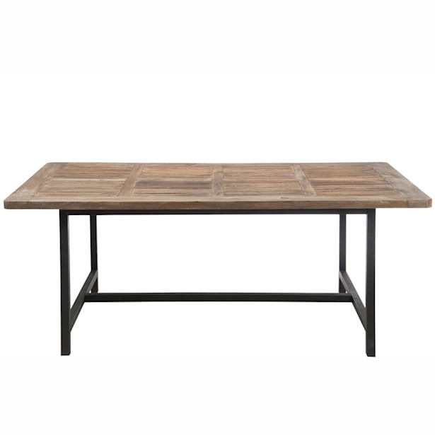 Mesa de comedor madera/metal 200x100x78cm