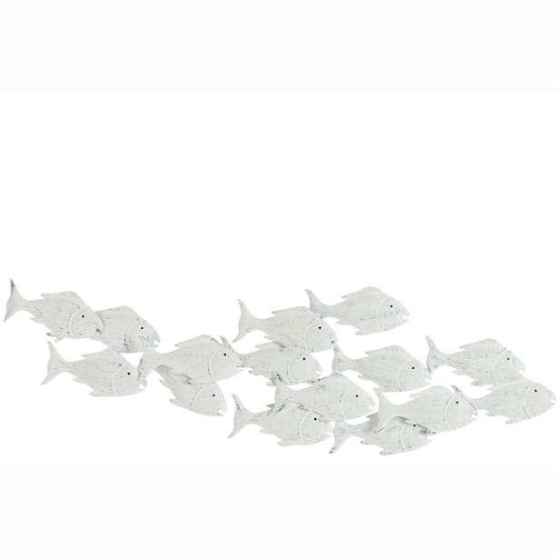 Decoracion mural peces metal 97x6x30cm