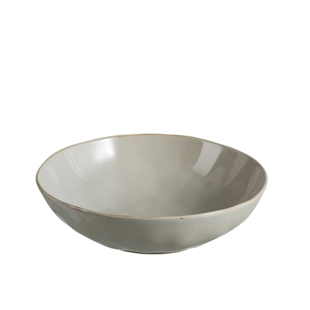 Bol bajo de ceramica gris