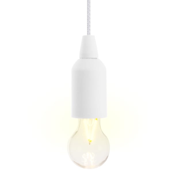 Lámpara exterior Pull & Click Colgante blanca