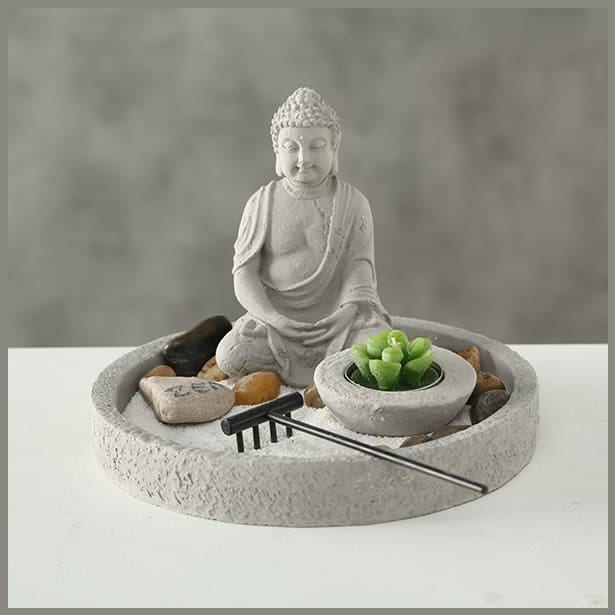 Buda de jardin zen