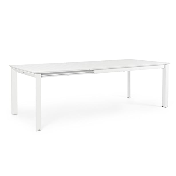 Mesa de Jardín Konnor de Aluminio Blanco Extensible 240cm