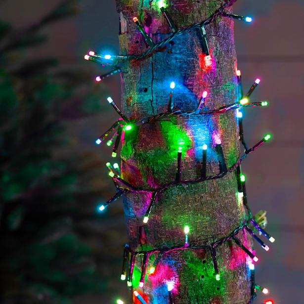 Luces de Navidad Compact twinkle Multicolor  500 Leds (cable verde de 11m)