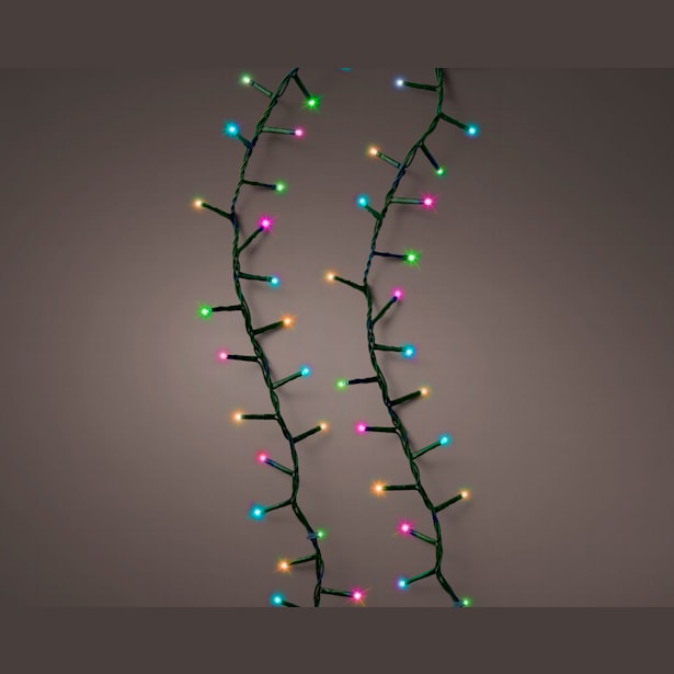 Luces de Navidad Compact twinkle Multicolor 1500 Leds (cable verde de 34m)