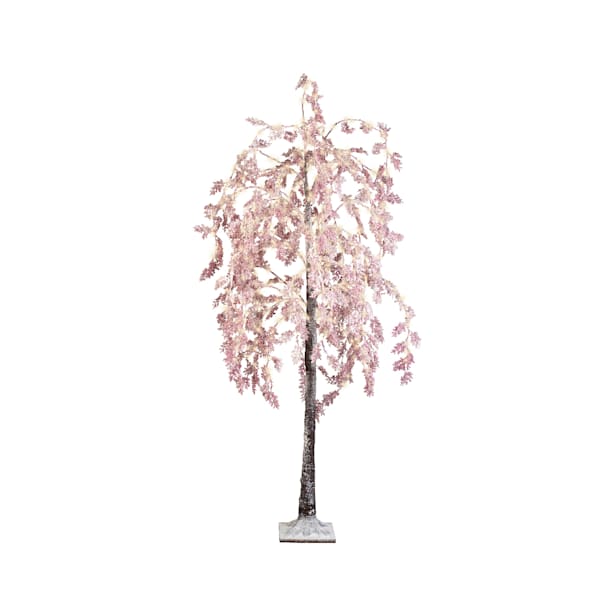 Árbol Sauce Rosa Micro LED Luz Blanco Cálido