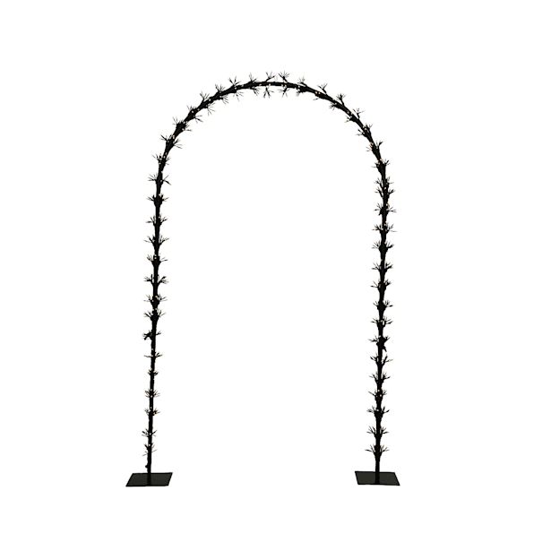 Arco de Negro de Luz LED Blanco Cálido para Exterior - 2.5 m