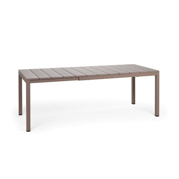 Mesa de comedor exterior Nardi RIO taupe extensible