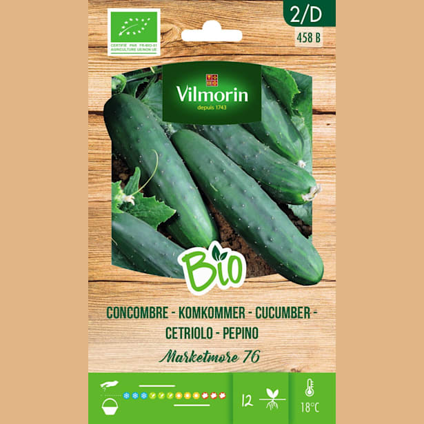 Semillas Pepino Marketmore Bio Vilmorin