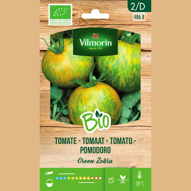 Semillas Tomate Green Zebra Bio Vilmorin