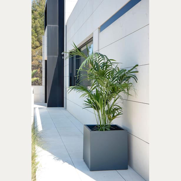 Herstera Metal Planter - Jardinera CUBE antracita