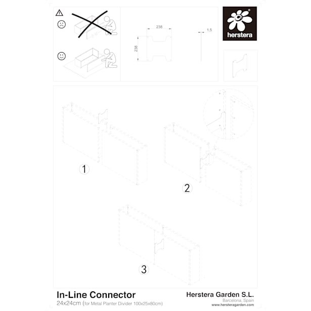 Herstera Metal Planter - Conector